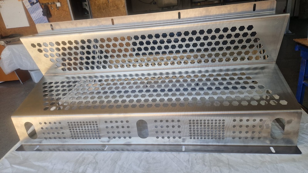 Panou perforat din aluminiu EN AW-5754 realizat de HABA Research