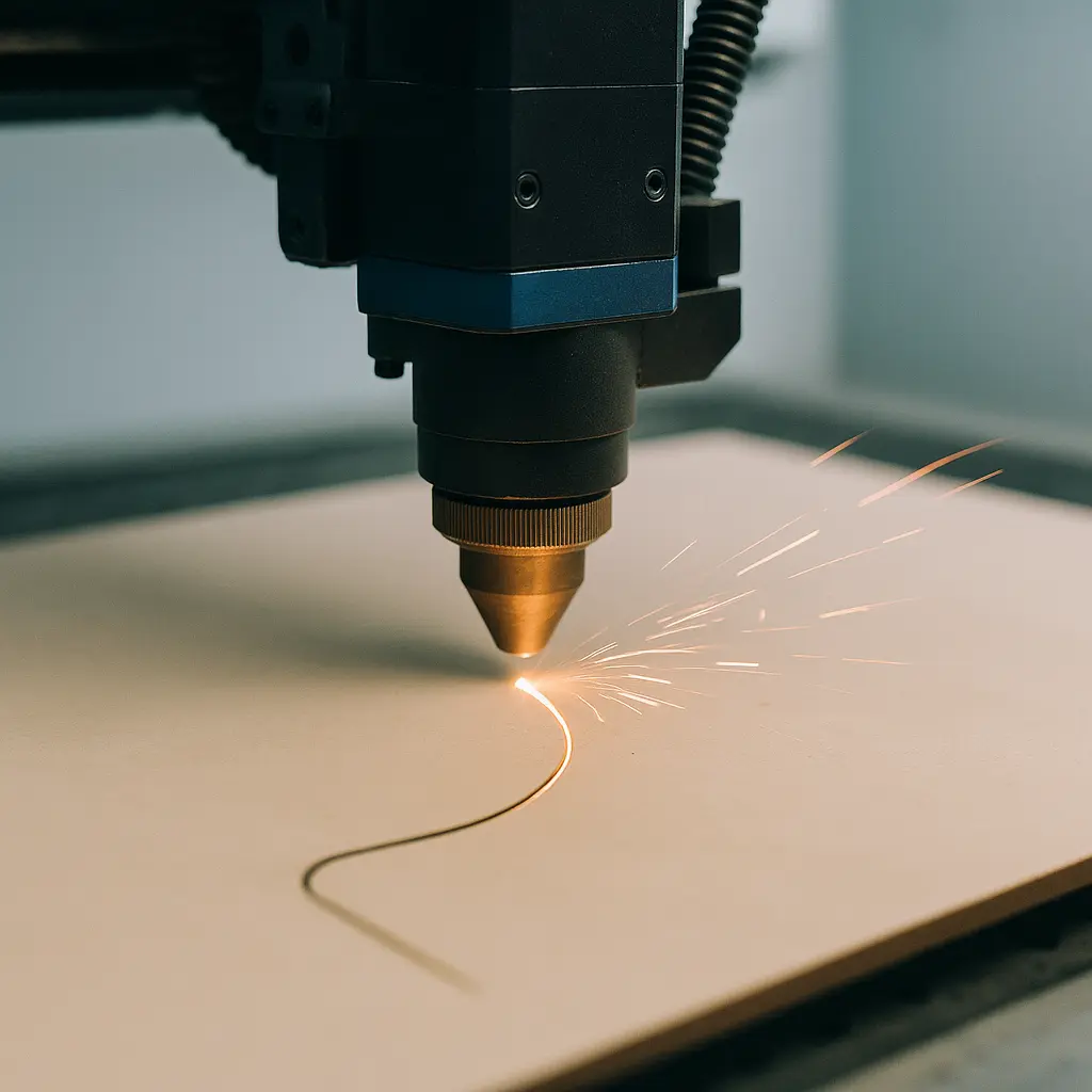 Laser cutting metal parts