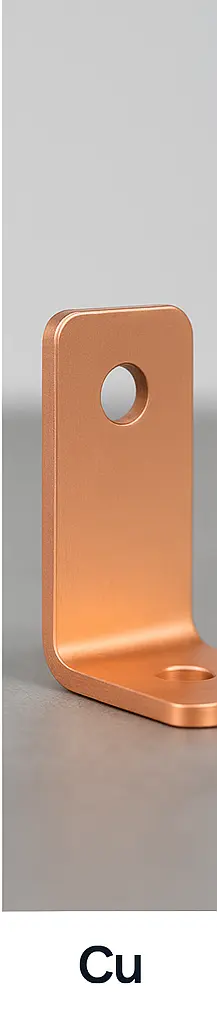 Copper sheet and machined parts